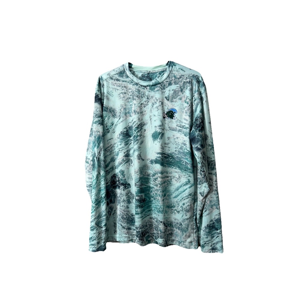 Colosseum Tulane Green Wave Realtree Fishing Long Sleeve Pullover‎ Shirt Mens L